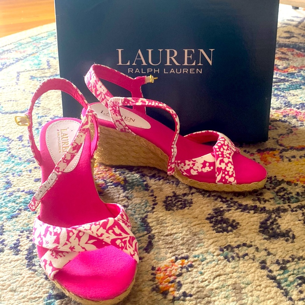 Ralph Lauren summer wedges